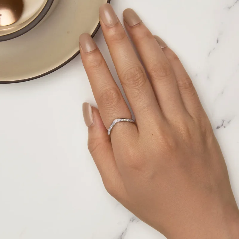 (slika za) Pink Prstan s kostmi želja v slogu Pandora - SCR945-PK - Ogled 5