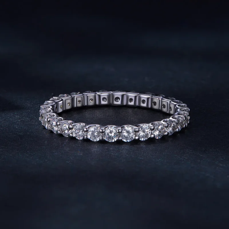 (slika za) Prstan iz moissanita v stilu Pandora - MSR034 - Ogled 3