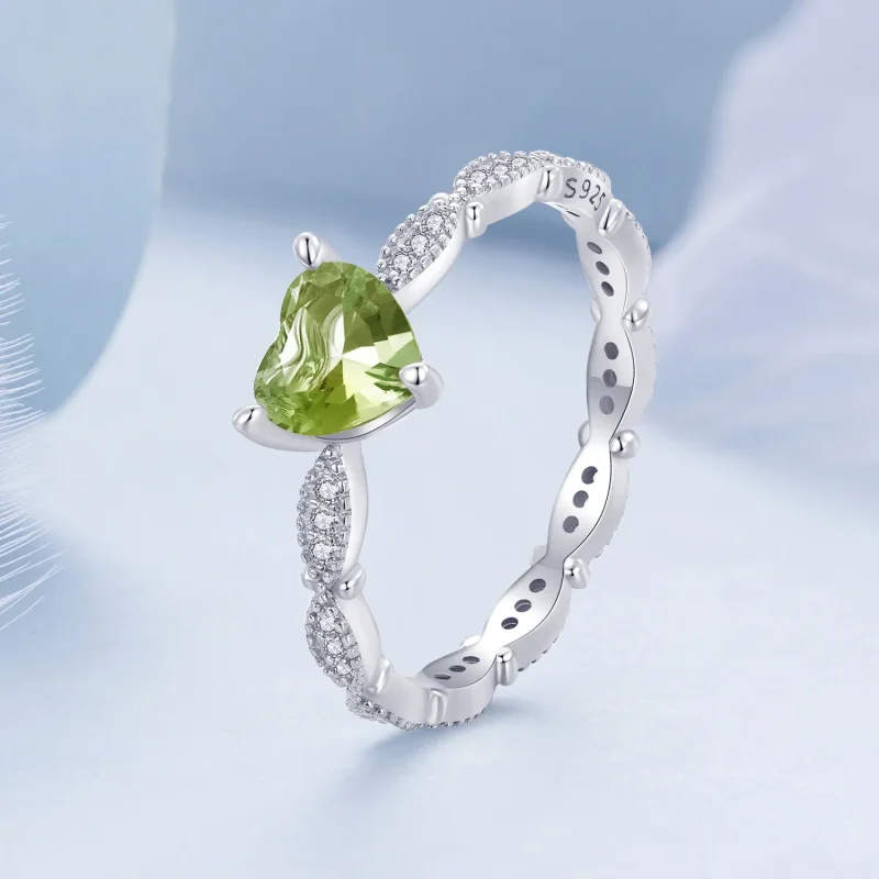 (slika za) Prstan kameleon v obliki srca Pandora Style - BSR479 - Ogled 3