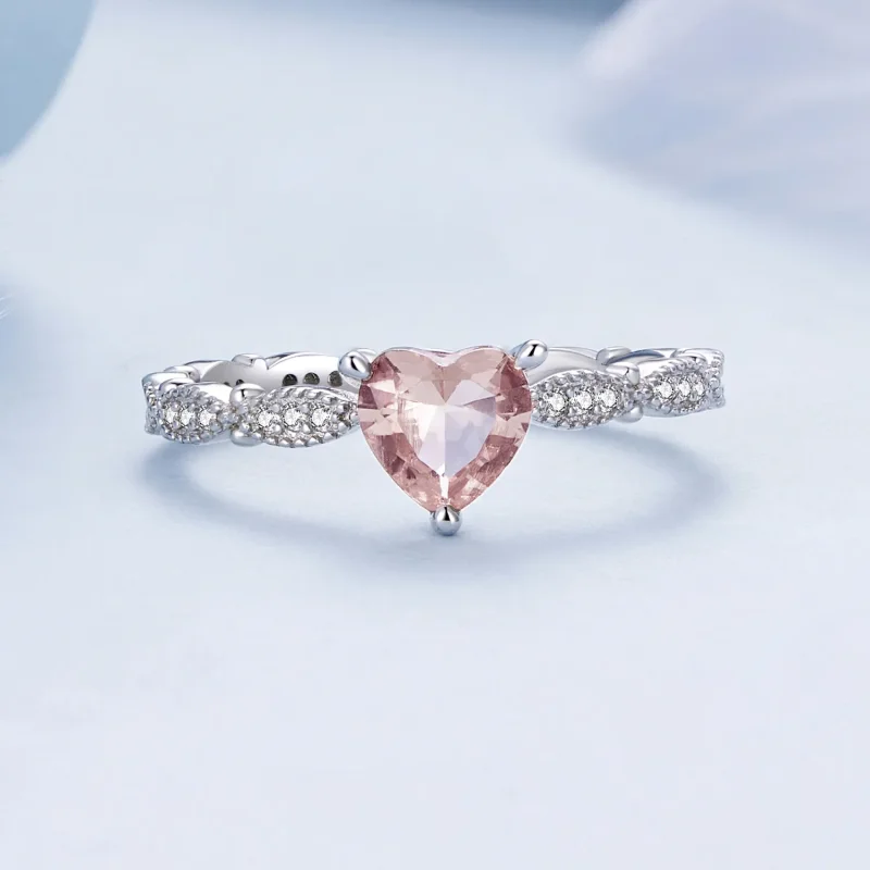 (slika za) Prstan kameleon v obliki srca Pandora Style - BSR479 - Ogled 4