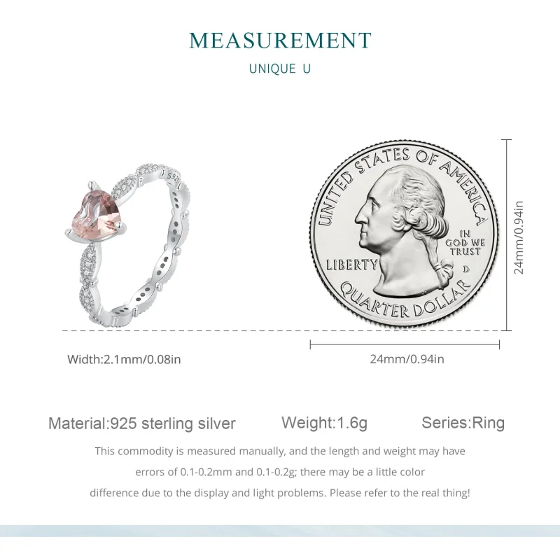 (slika za) Prstan kameleon v obliki srca Pandora Style - BSR479 - Ogled 7