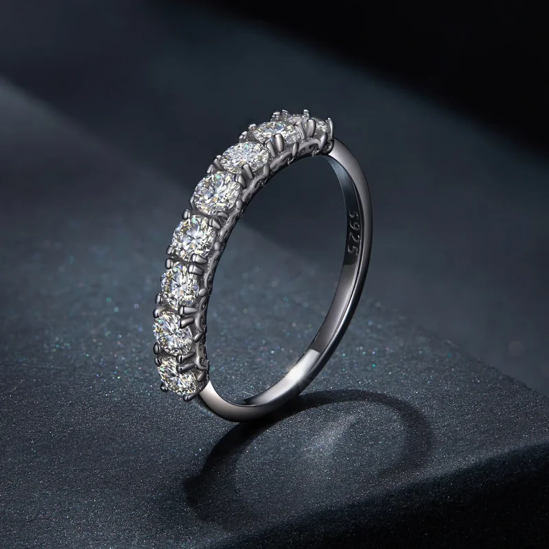 (slika za) Prstan Pandora Style Patternmoissanite (en certifikat) - MSR015 - Ogled 2