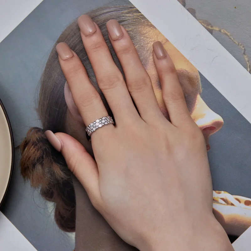 (slika za) Prstan s fižolom v stilu Pandora za več igralcev - BSR407 - Ogled 6