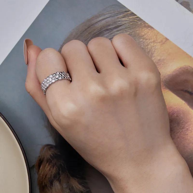 (slika za) Prstan s fižolom v stilu Pandora za več igralcev - BSR407 - Ogled 7