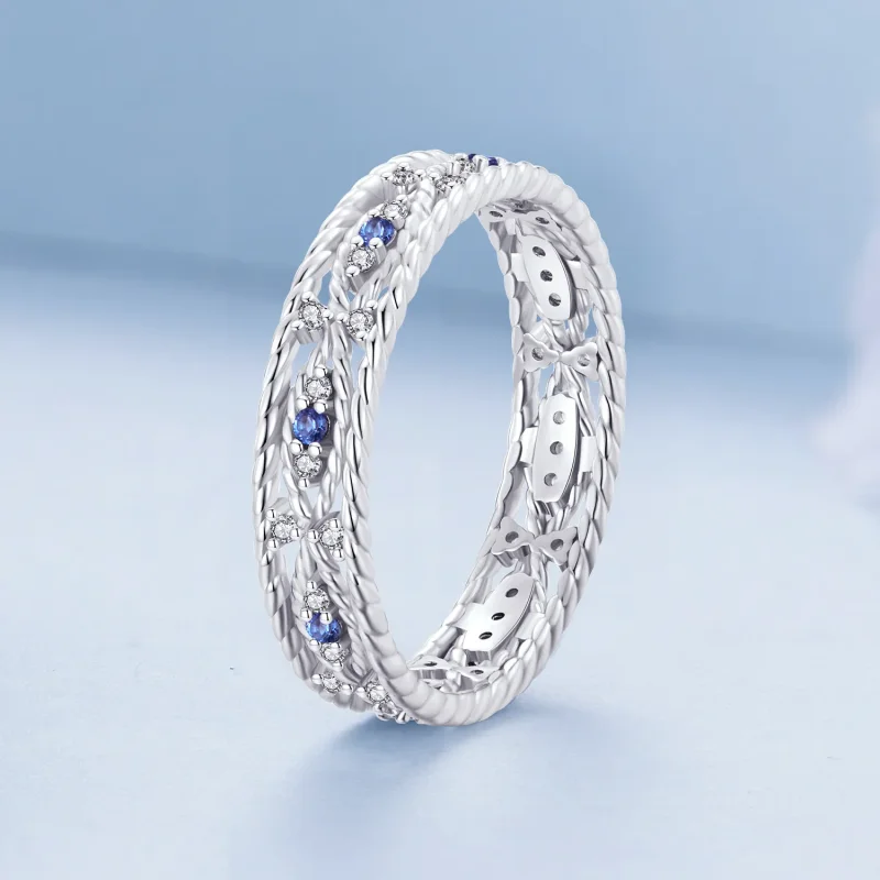 (slika za) Prstan s hudičevim očesom v slogu Pandora - BSR456 - Ogled 2