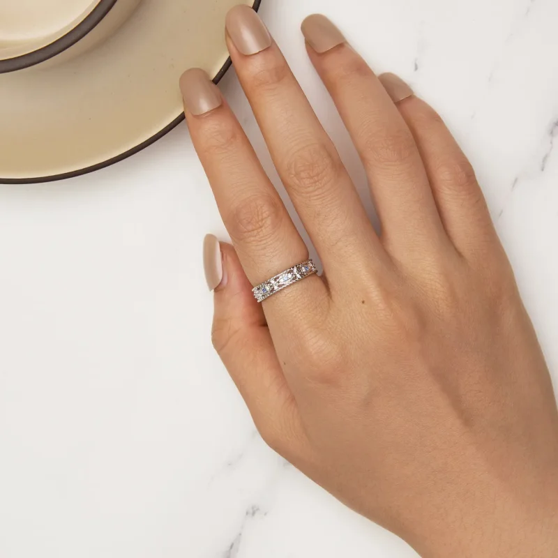 (slika za) Prstan s hudičevim očesom v slogu Pandora - BSR456 - Ogled 5