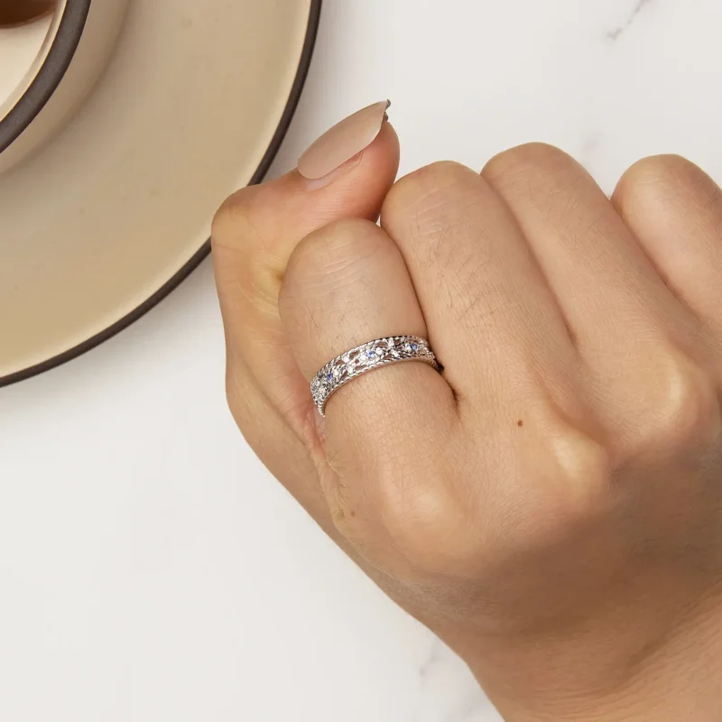 (slika za) Prstan s hudičevim očesom v slogu Pandora - BSR456 - Ogled 6