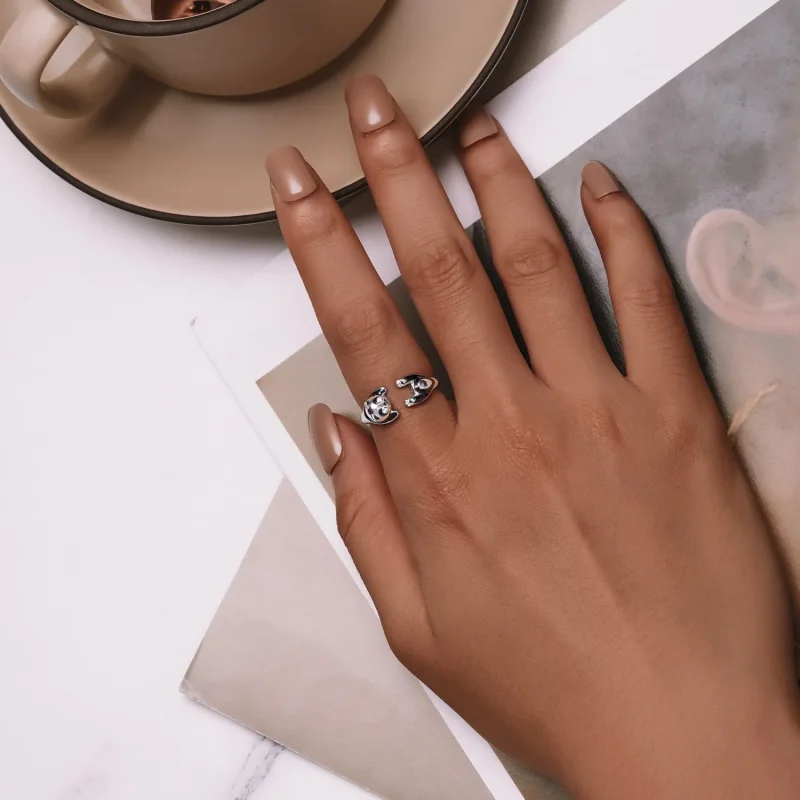 (slika za) Prstan s pando v slogu Pandora - SCR969-E - Ogled 4