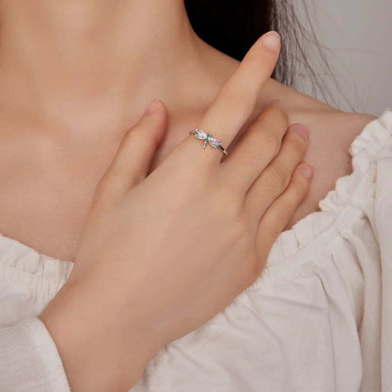 (slika za) Prstan z kačjimi pastirji v slogu Pandora - BSR384 - Ogled 4