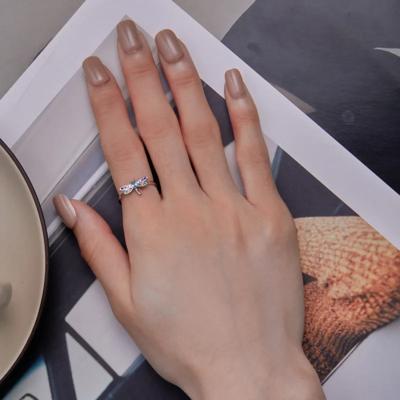 (slika za) Prstan z kačjimi pastirji v slogu Pandora - BSR384 - Ogled 5