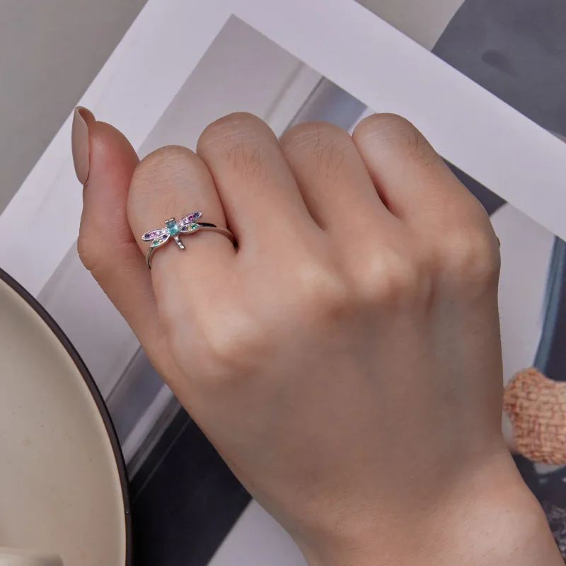 (slika za) Prstan z kačjimi pastirji v slogu Pandora - BSR384 - Ogled 7