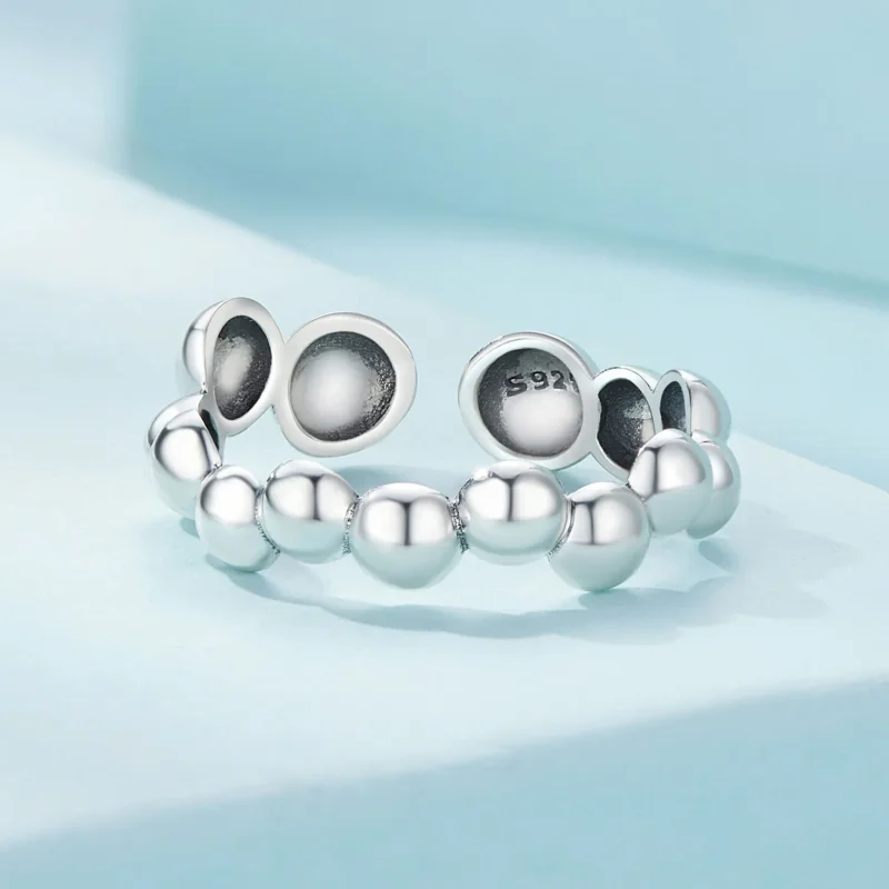 (slika za) Prstan z mehurčki v stilu Pandora - SCR962-E - Ogled 3