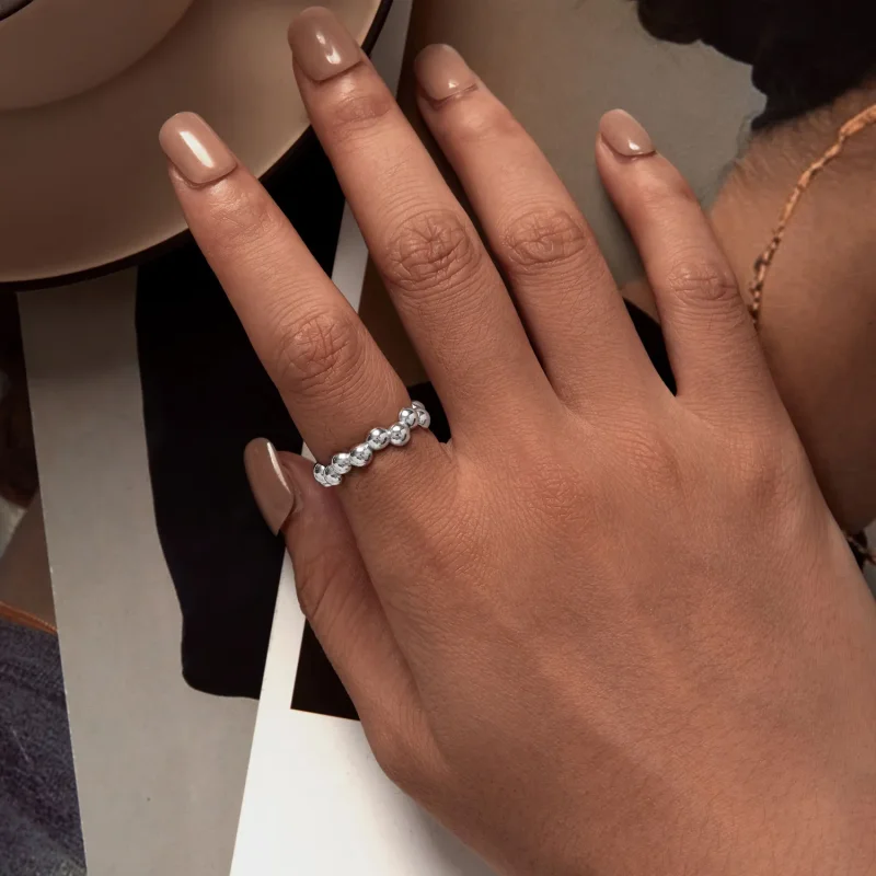 (slika za) Prstan z mehurčki v stilu Pandora - SCR962-E - Ogled 5