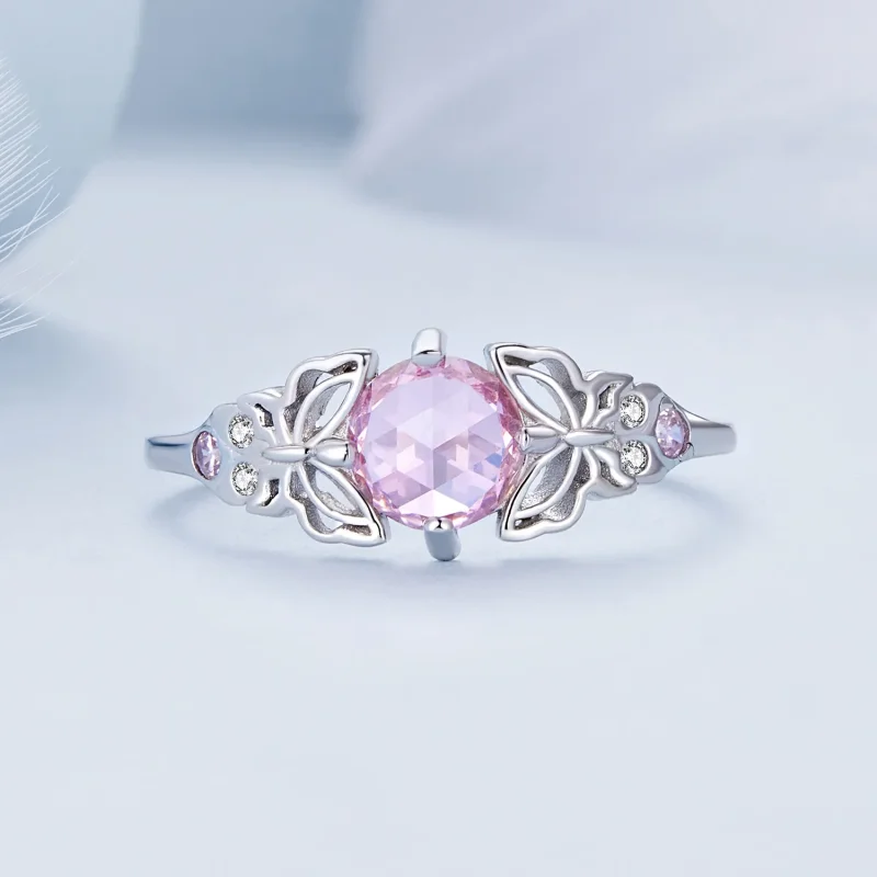 (slika za) Prstan z metulji v slogu Pandora - BSR478 - Ogled 3