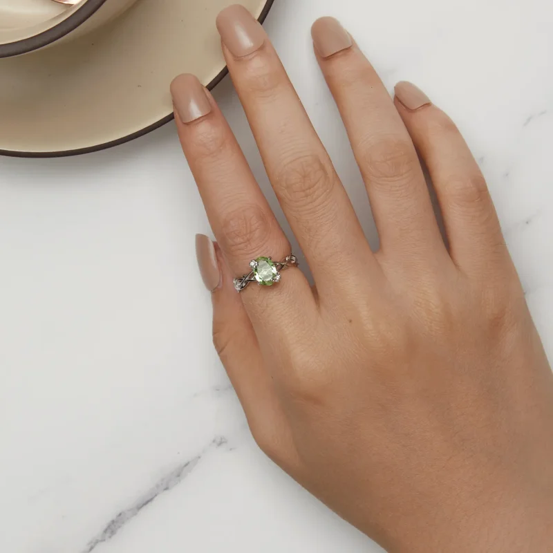 (slika za) Prstan z vinsko trto v stilu Pandora - BSR466 - Ogled 5