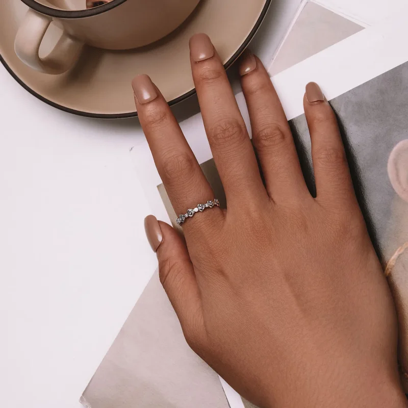 (slika za) Prstan z vrtnico v stilu Pandora - SCR960 - Ogled 4