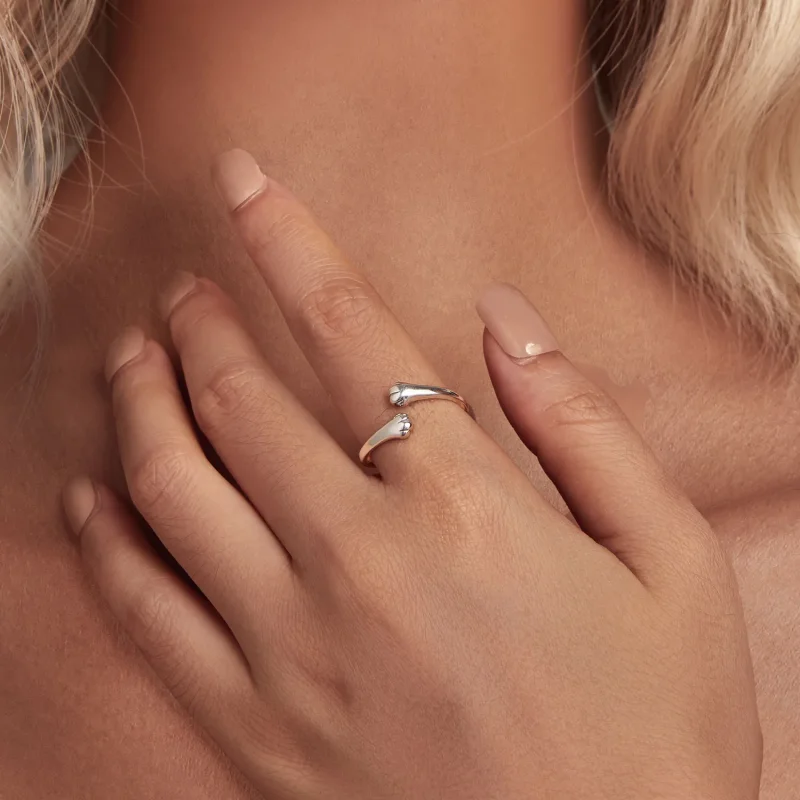 (slika za) Prstan za mačji objem v stilu Pandora - SCR961-E - Ogled 4