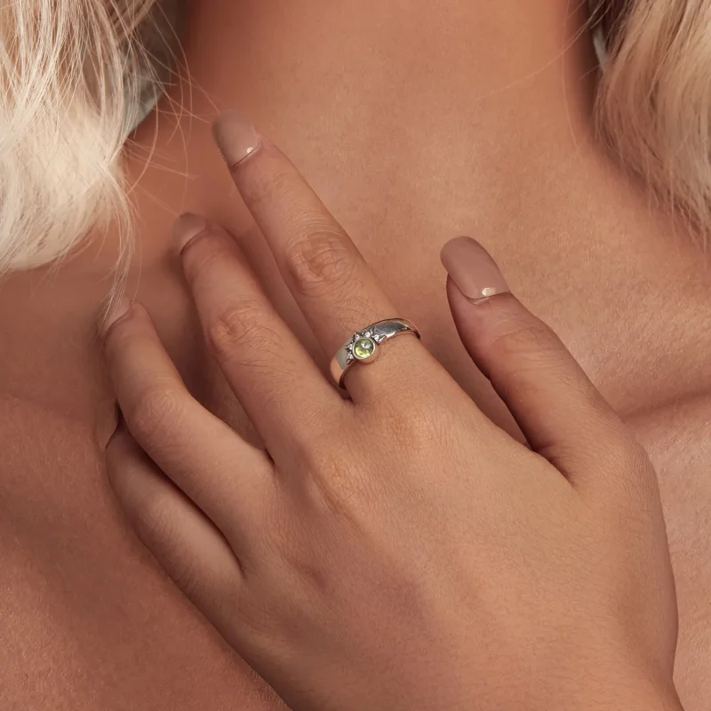 (slika za) Prstan za par s soncem, luno in zvezdami v stilu Pandora - BSR491-E - Ogled 4