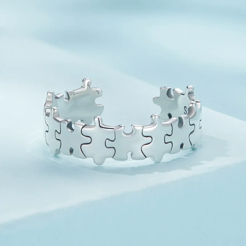 (slika za) Prstan za sestavljanke v stilu Pandora - SCR925 - Ogled 3