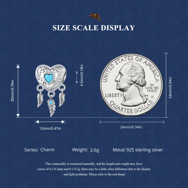 (slika za) Retro obesek lovilec sanj v stilu Pandora - SCC2567 - Ogled 7