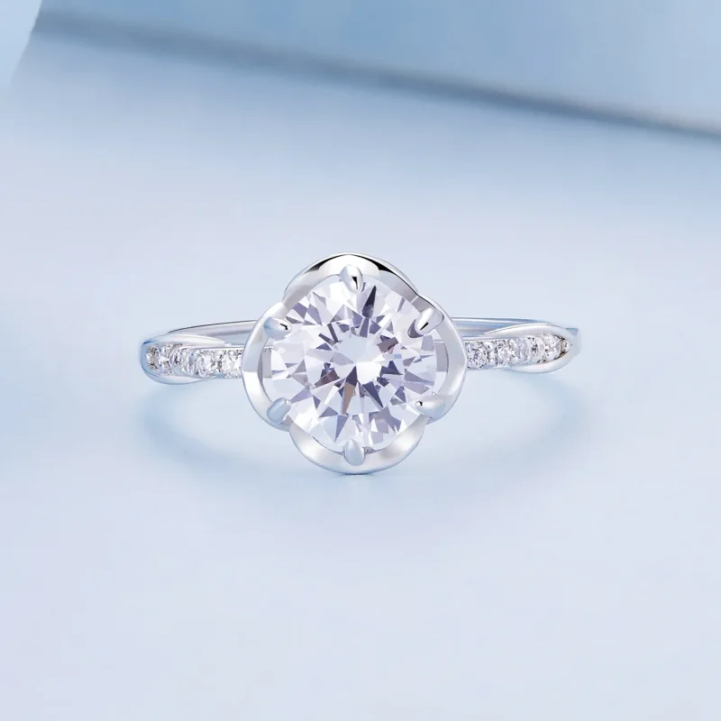 (slika za) Romantični prstan z vrtnico v stilu Pandora - BSR387 - Ogled 4