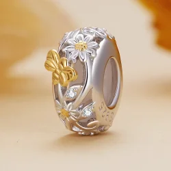 Silikonski distančnik Pandora Style Daisy Bee - BSC819