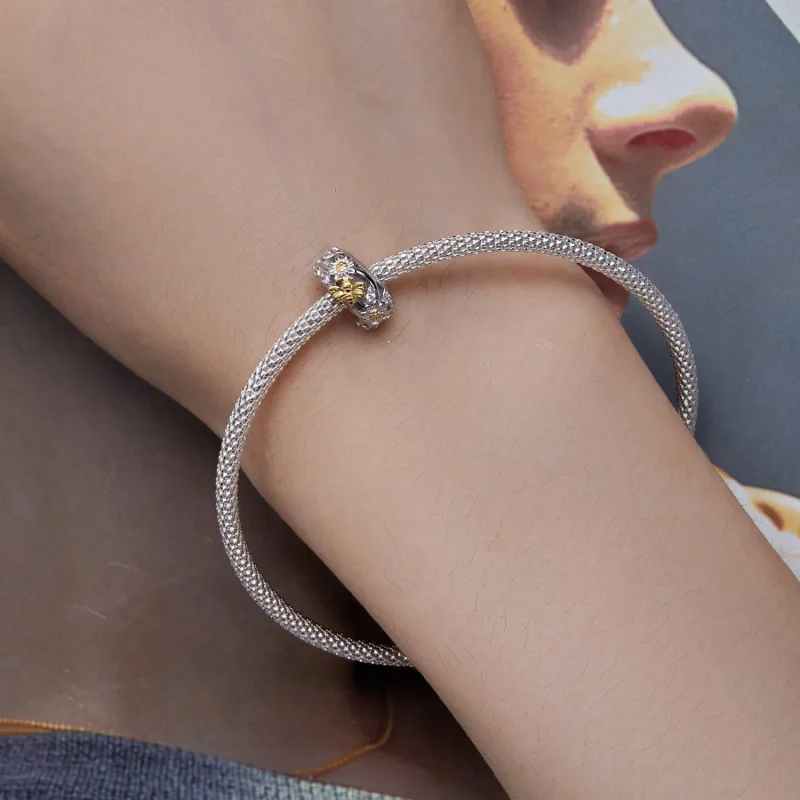 (slika za) Silikonski distančnik Pandora Style Daisy Bee - BSC819 - Ogled 6
