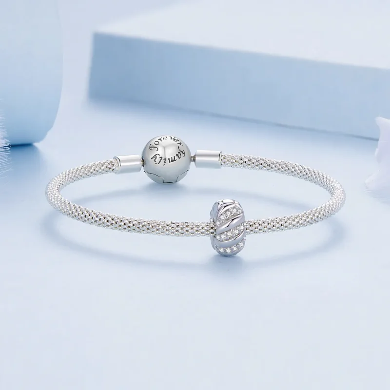 (slika za) Silikonski distančnik Pandora Style Twist - BSC905 - Ogled 5