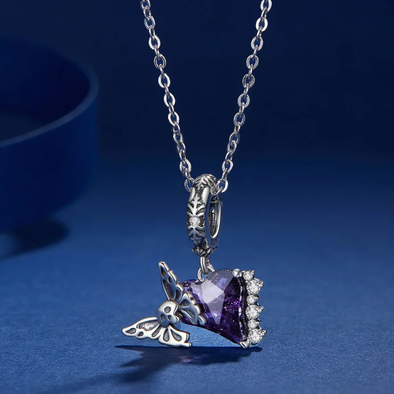 (slika za) Silikonski obesek v obliki lobanje v obliki metulja Pandora - BSC912 - Ogled 3