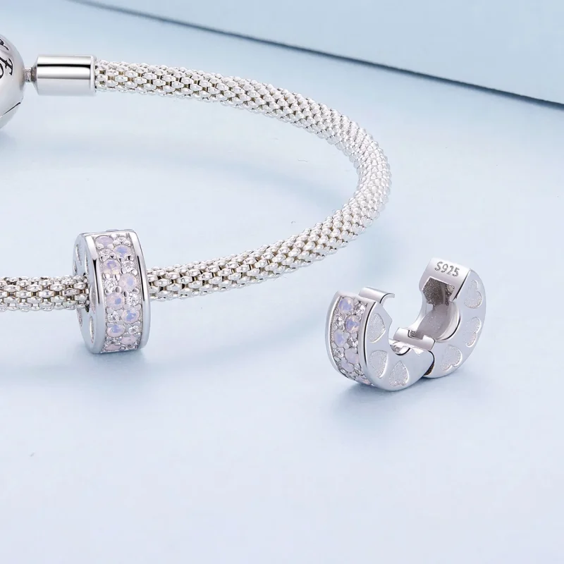 (slika za) Sponka Pandora Style Pink Symphony - BSC929 - Ogled 4