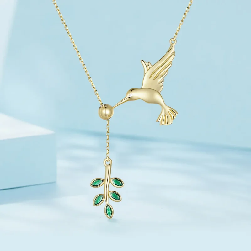 (slika za) Srebrna ogrlica Pandora Style Hummingbird's Greetings-925 - SCN217-B - Ogled 2