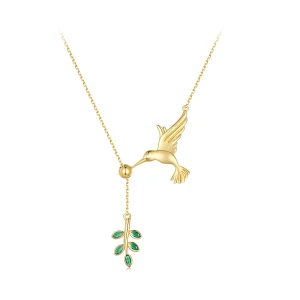 (slika za) Srebrna ogrlica Pandora Style Hummingbird's Greetings-925 - SCN217-B