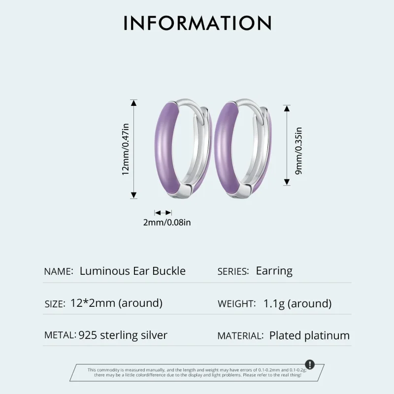 (slika za) Svetleči obročasti uhani v slogu Pandora - SCE1644 - Ogled 5