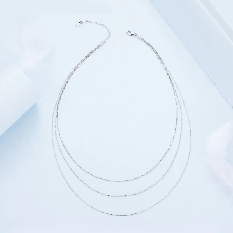 (slika za) Trinadstropna ogrlica v slogu Pandora - BSN333 - Ogled 4