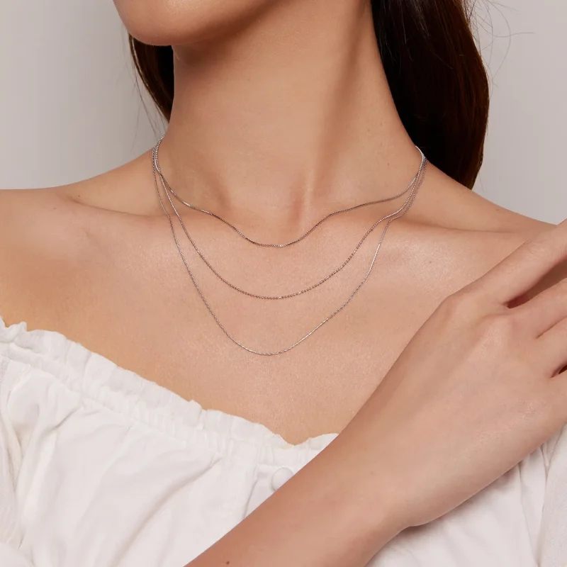 (slika za) Trinadstropna ogrlica v slogu Pandora - BSN333 - Ogled 7