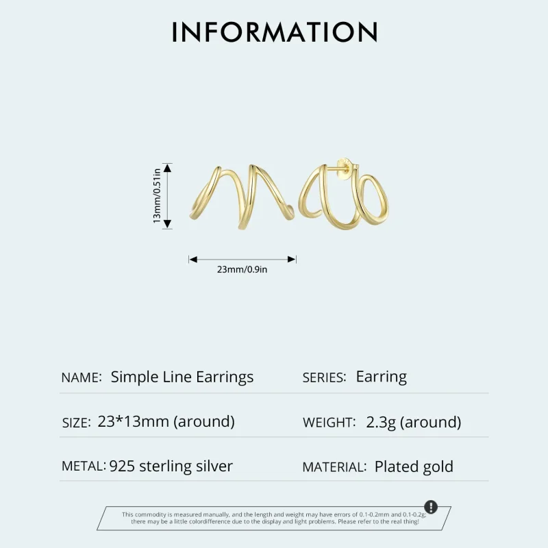 (slika za) Uhani s klinčki v slogu Pandora Simple Lines - SCE986-B - Ogled 5