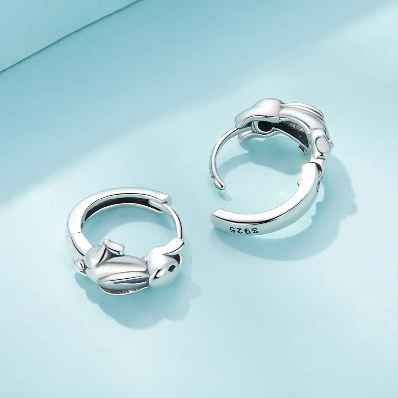 (slika za) Uhani z zajčjimi obroči v slogu Pandora - SCE1616 - Ogled 4