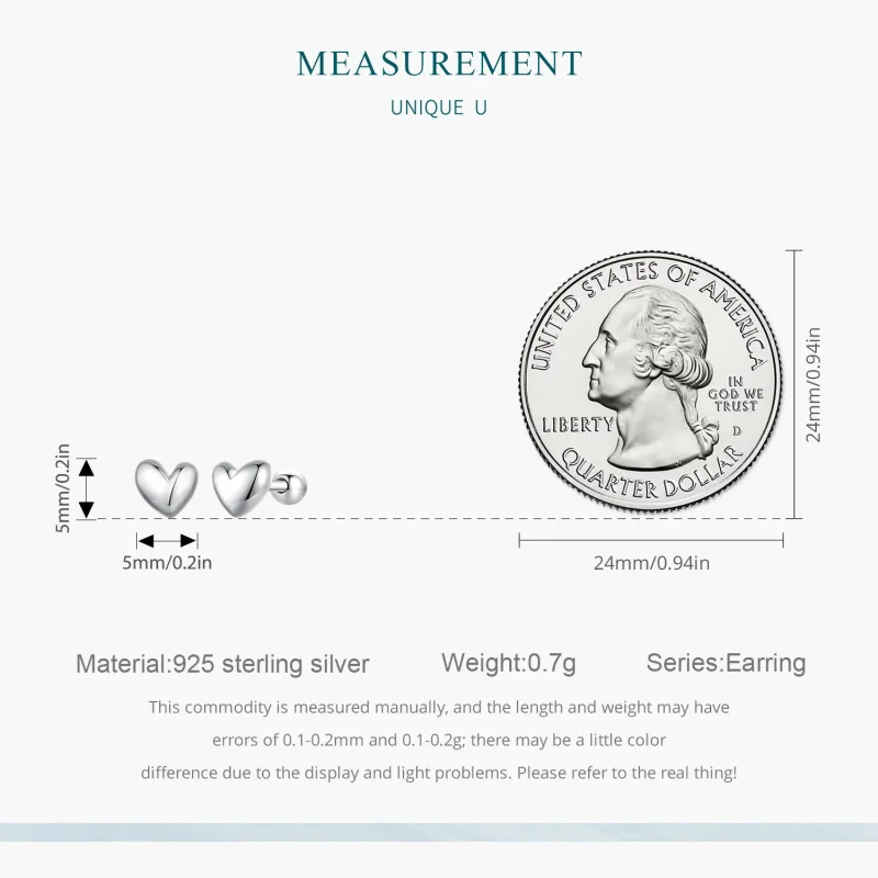 (slika za) Uhani z zatiči v obliki srca v slogu Pandora - BSE886 - Ogled 8
