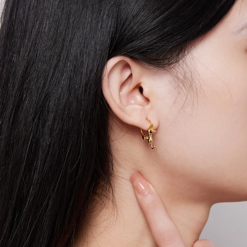 (slika za) Uhani z mačjimi obroči v stilu Pandora - SCE1488-LB - Ogled 5