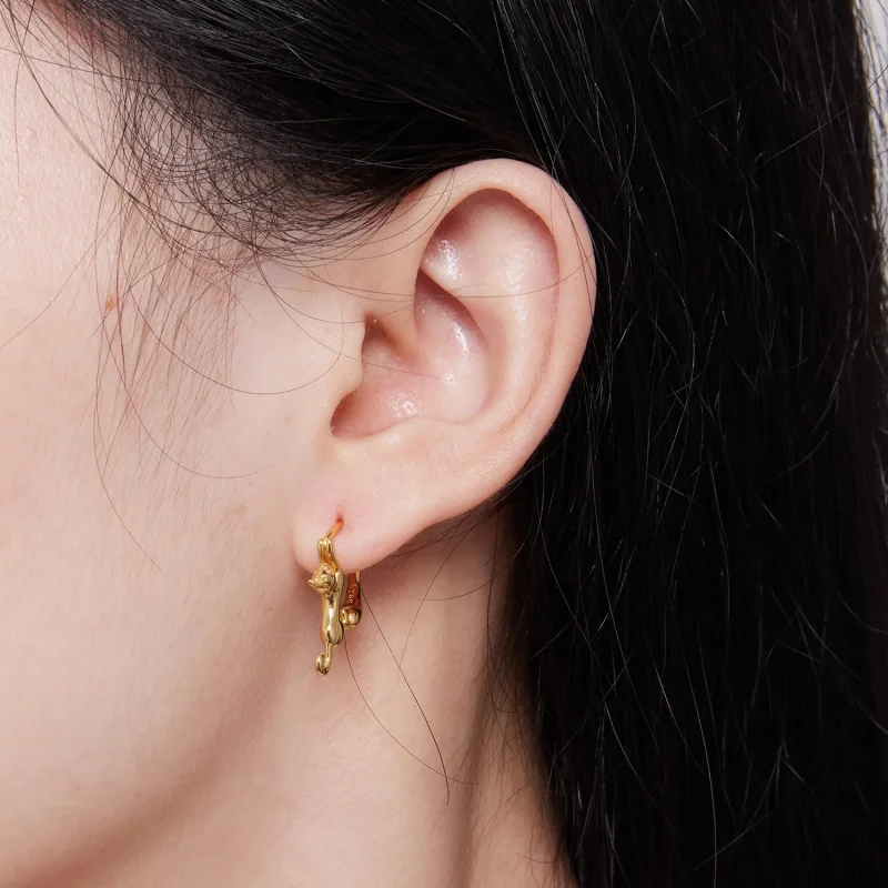 (slika za) Uhani z mačjimi obroči v stilu Pandora - SCE1488-LB - Ogled 7