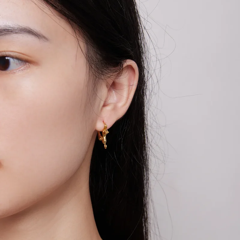 (slika za) Uhani z mačjimi obroči v stilu Pandora - SCE1488-LC - Ogled 5