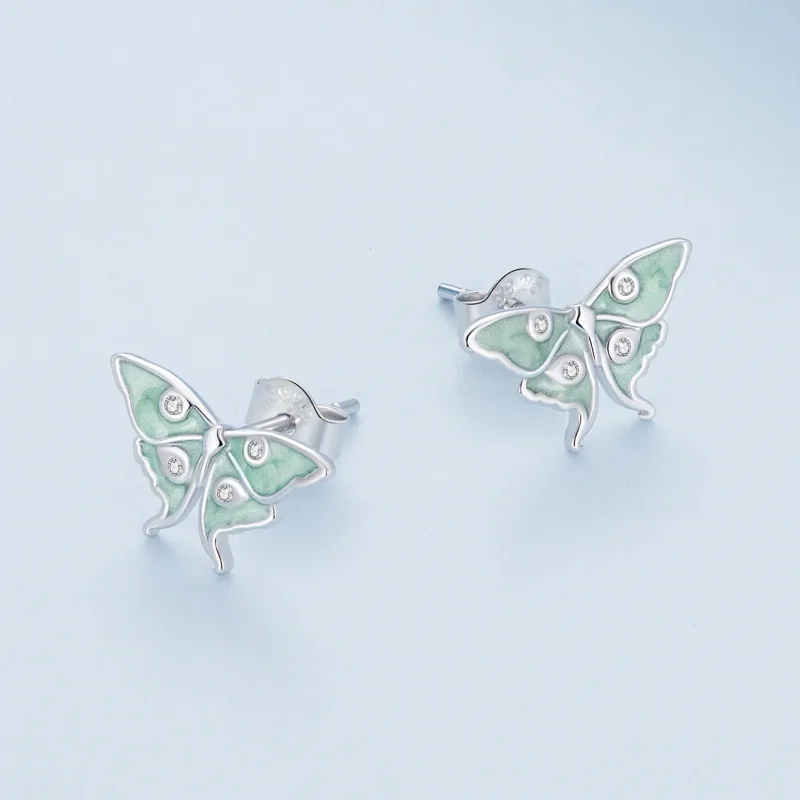 (slika za) Uhani z metulji v stilu Pandora Wizard of Oz - BSE828 - Ogled 4