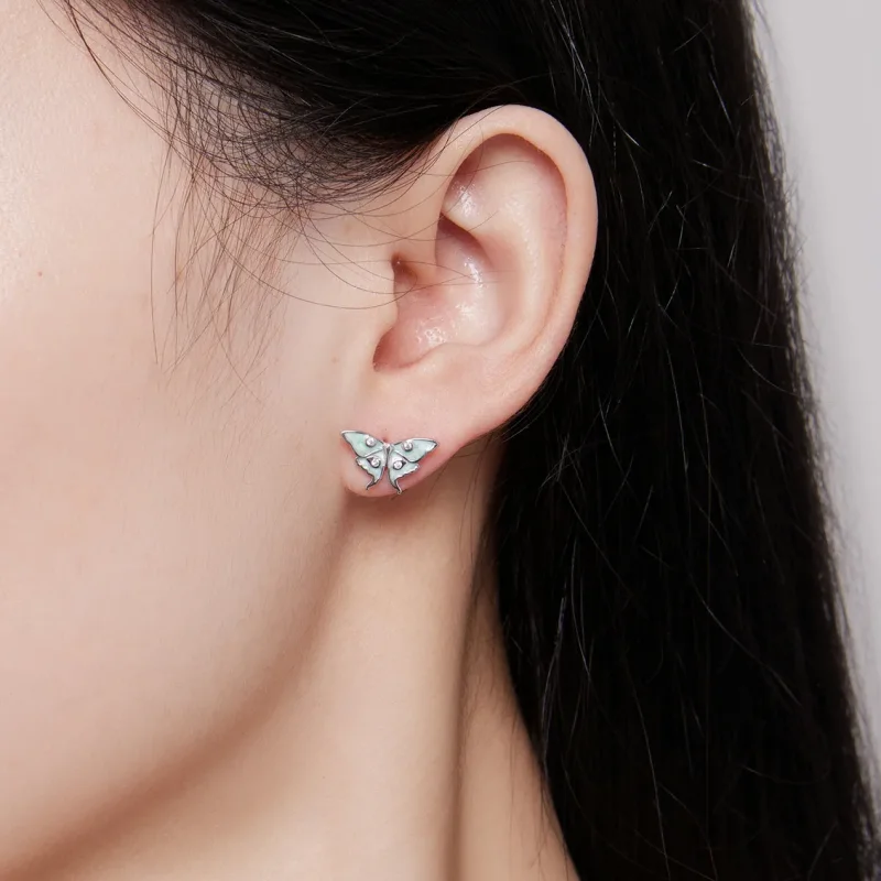 (slika za) Uhani z metulji v stilu Pandora Wizard of Oz - BSE828 - Ogled 5