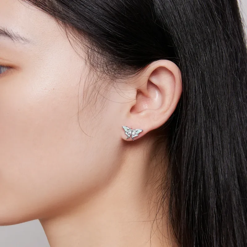 (slika za) Uhani z metulji v stilu Pandora Wizard of Oz - BSE828 - Ogled 6