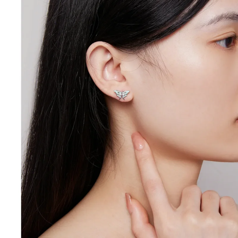 (slika za) Uhani z metulji v stilu Pandora Wizard of Oz - BSE828 - Ogled 7