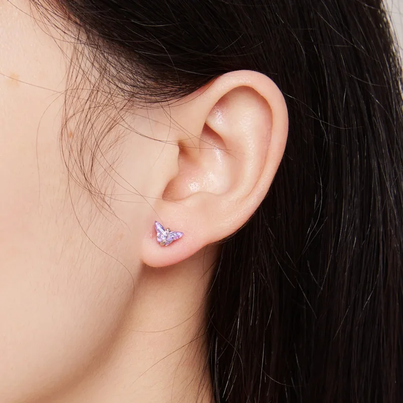 (slika za) Uhani z nitkastimi zatiči v slogu Pandora - BSE797 - Ogled 7