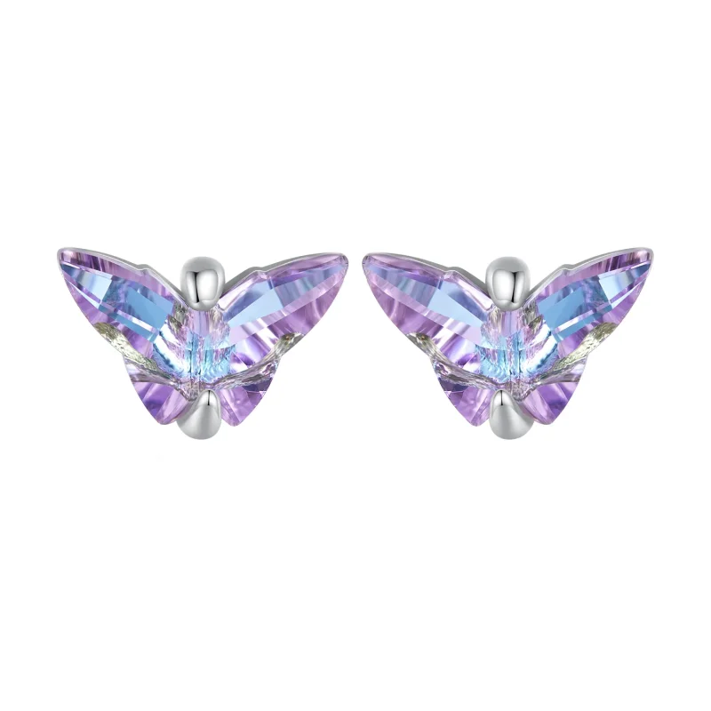 (slika za) Uhani z nitkastimi zatiči v slogu Pandora - BSE797 - Slika izdelka