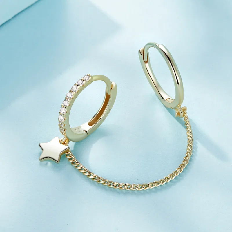 (slika za) Varna verižica Golden Astropath v stilu Pandora - SCE914-B - Ogled 3