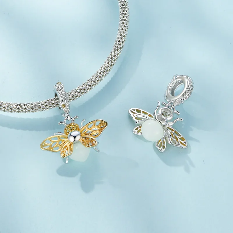 (slika za) Viseča čebela v slogu Pandora, ki se sveti v temi - SCC2616 - Ogled 4