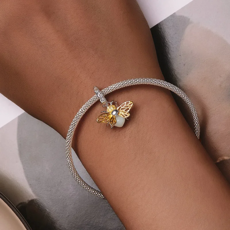 (slika za) Viseča čebela v slogu Pandora, ki se sveti v temi - SCC2616 - Ogled 7